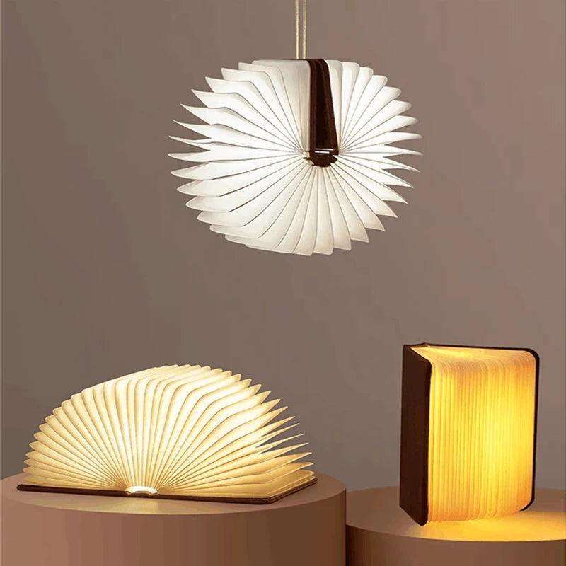 LumiBook™ — Foldable Wooden Light Book