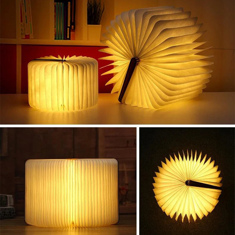 LumiBook™ — Foldable Wooden Light Book