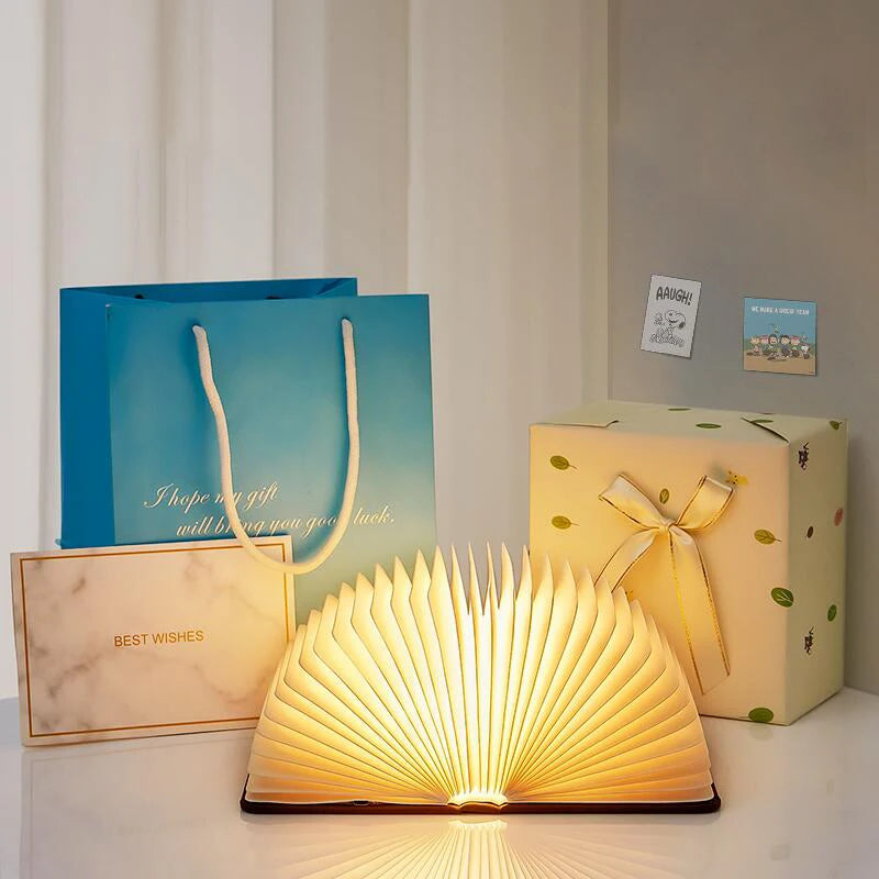 LumiBook™ — Foldable Wooden Light Book